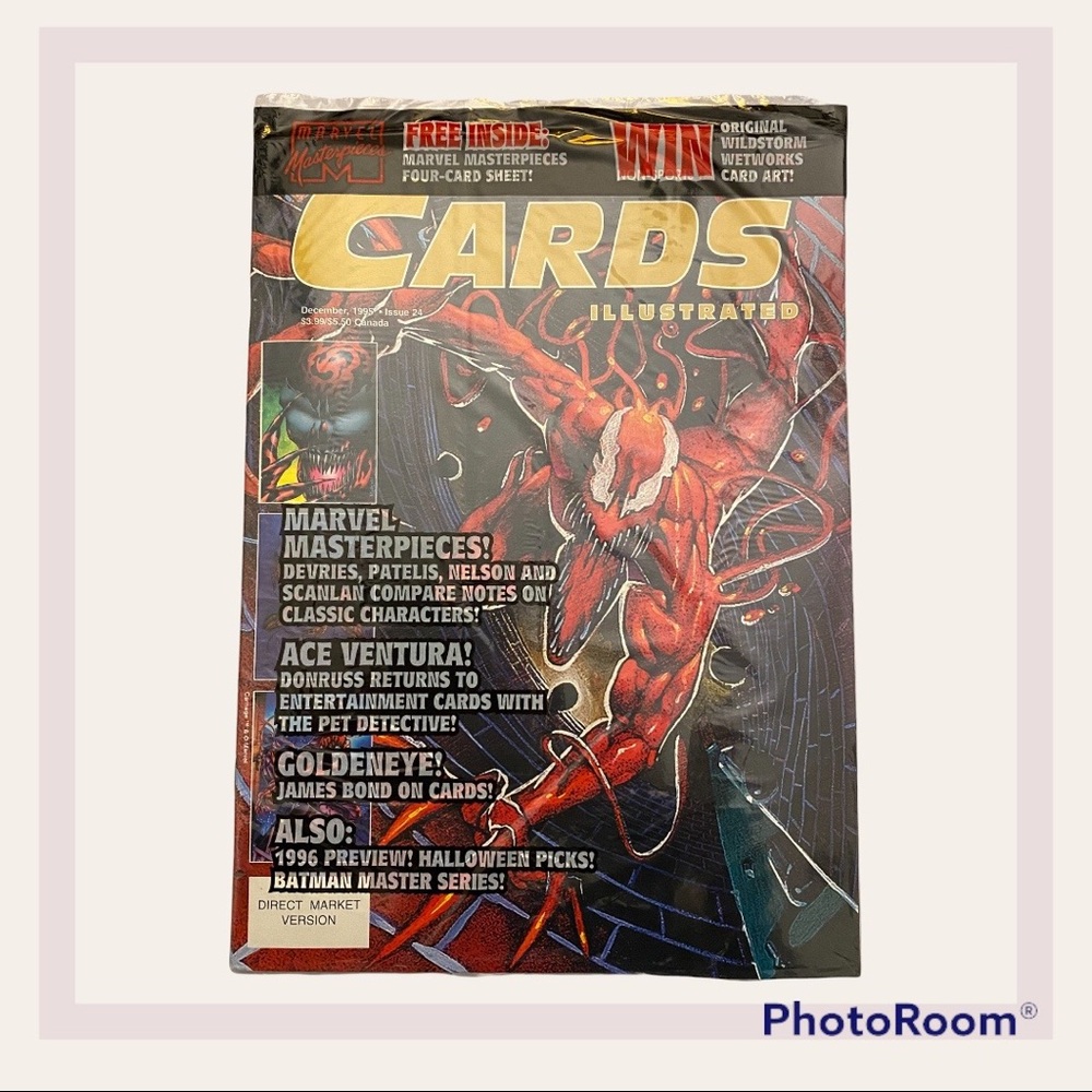 Cards Illustrated Magazine 24, Dec ‘95 with Carnage Vintage Collectible